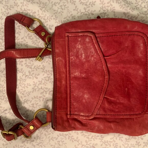 Fossil leather crossbody bag - Picture 2 of 3